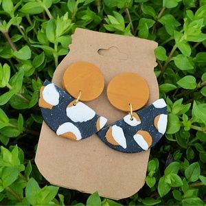 Clay Dangle  Earrings *The Kathleen*